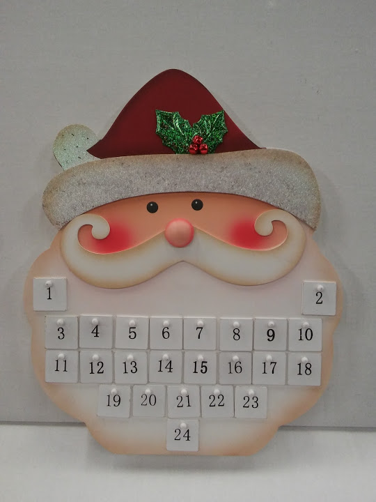Countdown Wooden Advent Calendar A M Office Supply Countdown Wooden Santa Advent Calendar